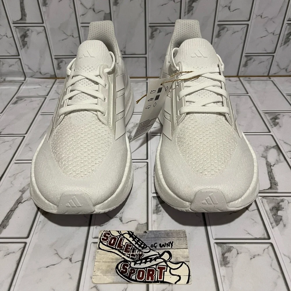 New Adidas Ultraboost 5X Ultra Boost Running Shoes Triple White Training Gym